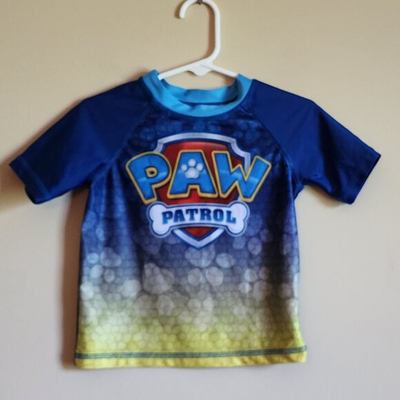 Paw Patrol Toddler Boys Blue Rash Guard Size 2T - Picture 2 of 4
